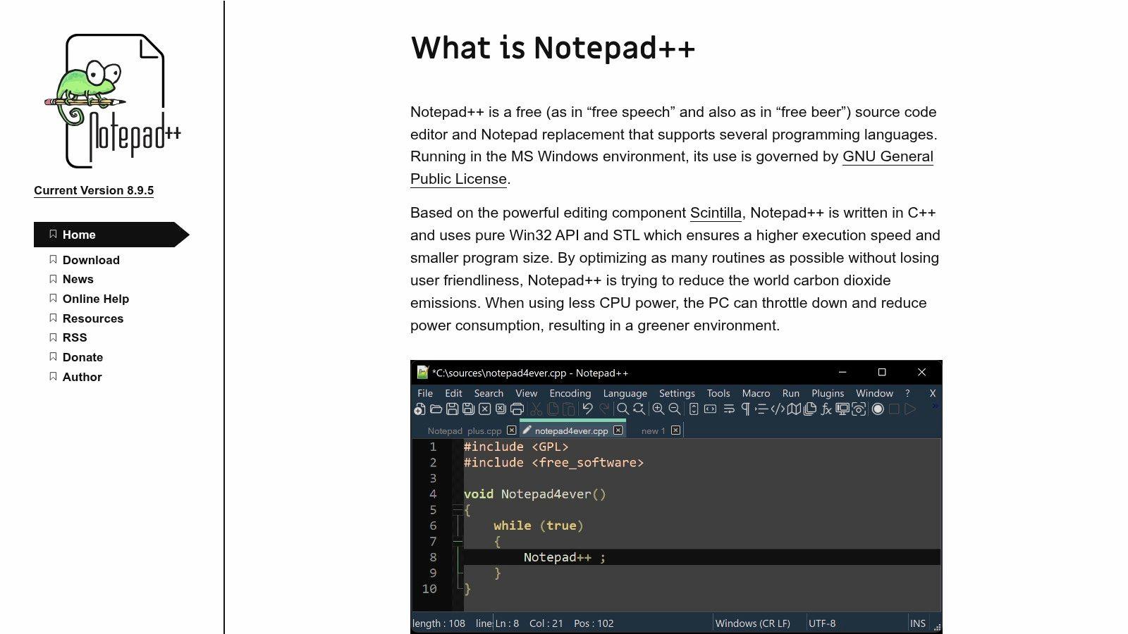 Screenshot van Notepad++ als voorbeeld van een teksteditor voor CSV-controle.