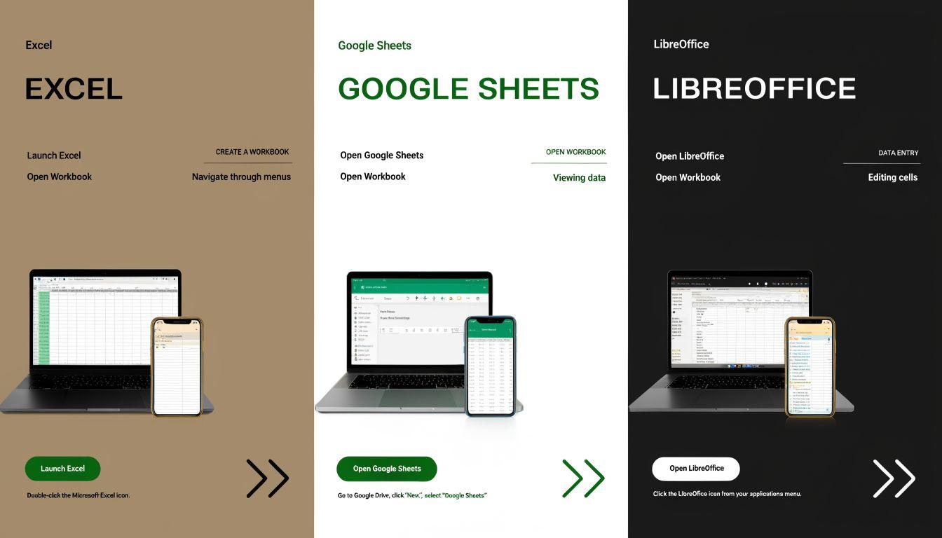 Infographic over CSV-bestanden maken in Excel, Google Sheets en LibreOffice.