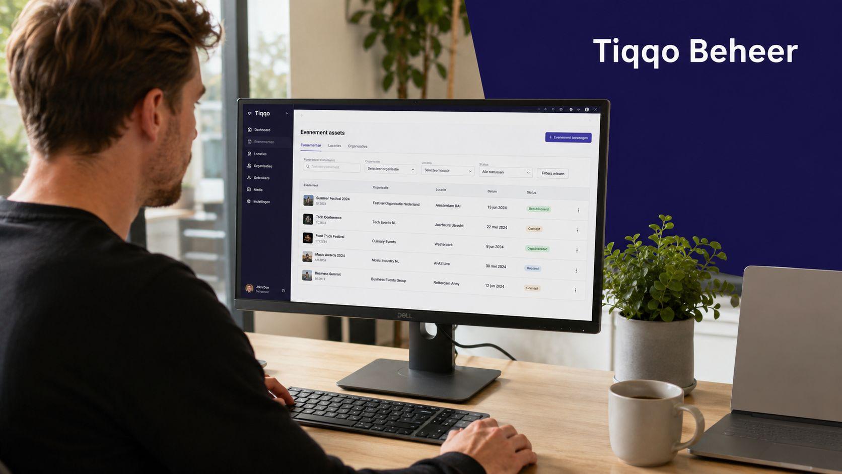 Dashboard mit Ticketinformationen und Eventverwaltung fuer Organisatoren.